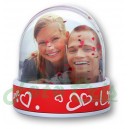 Glob foto Love personalizabil cu 2 poze
